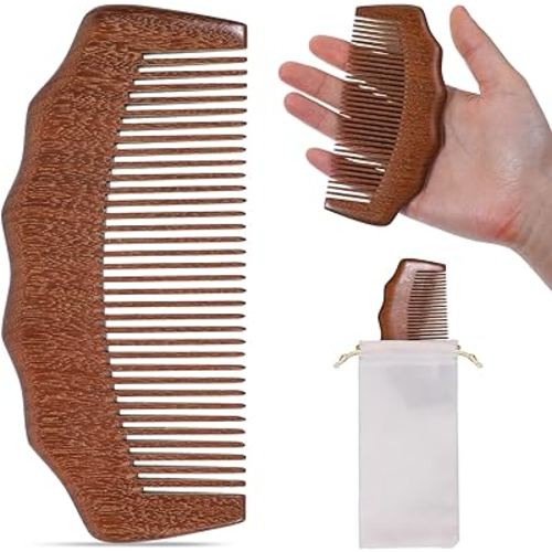 Labor Comb Birthing Comb Birth Comb with Cloth Bag Birthing Comb for Labor Wooden Comb Sandalwood Comb Labor and Delivery Essentials Pregnancy Gift for Pregnant Women