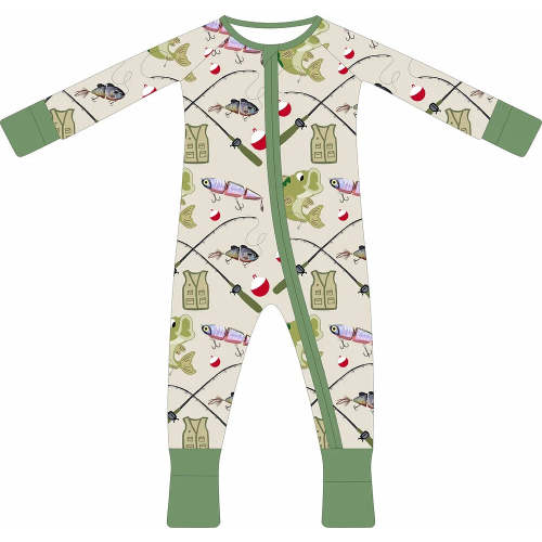 Goin' Fishin' Zipper Onesie
