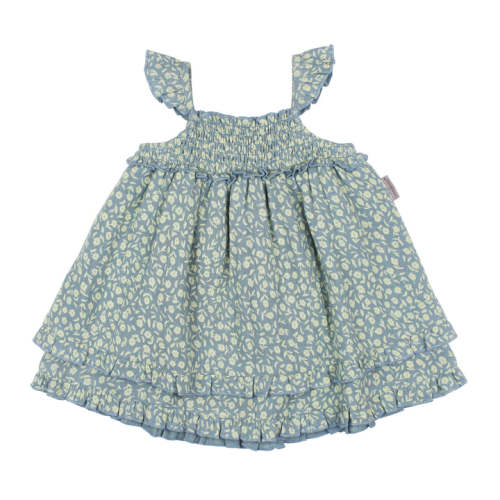 Organic Muslin Summer Dress in Lagoon Floral – L'ovedbaby