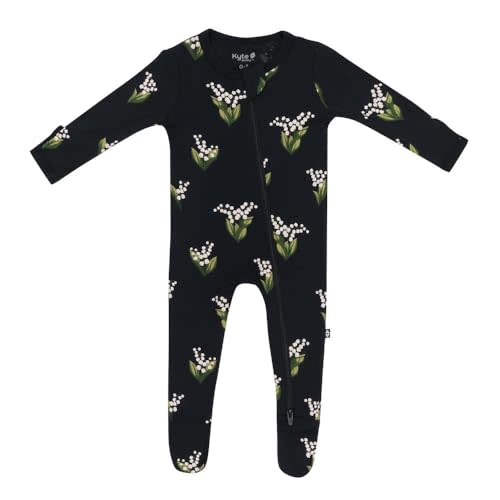 KYTE BABY Unisex Zipper Closure Footies, Rayon Made From Bamboo, 0-24 Months