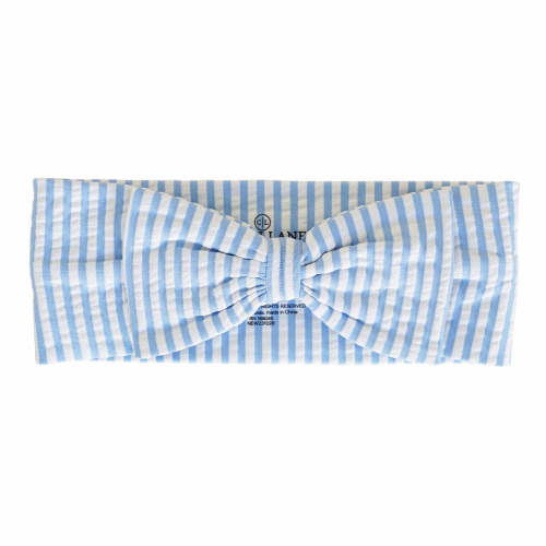 Caden Lane® | Seersucker Blue Swim Bow