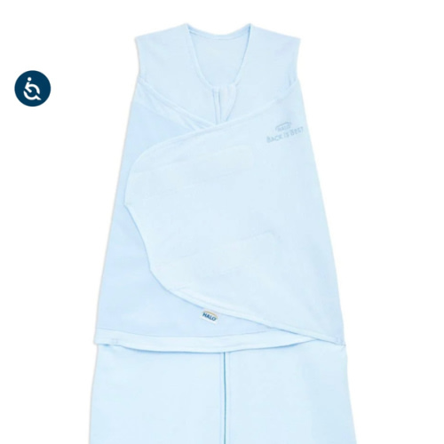 Baby Blue Cotton Swaddle S | HALO