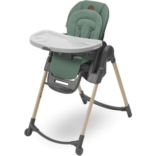 Maxi-Cosi Minla 6-in-1 Evolutionary Baby High Chair, 0-14 Years, Max. 60 kg, High Chair, 9 Height Positions, 5 Recline Positions, 4 Tray Positions, Compact Folding, Beyond Green : Amazon.es: Baby Products