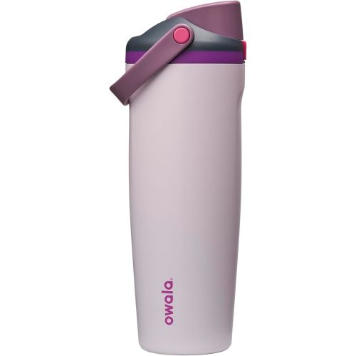 Owala FreeSip Sway Insulated Stainless Steel Water Bottle with Two-Way Spout, Built-In Straw and Bucket Handle, Made for Travel, School, and Sports, 30oz, BPA Free, Leak Proof, Dreamy Field