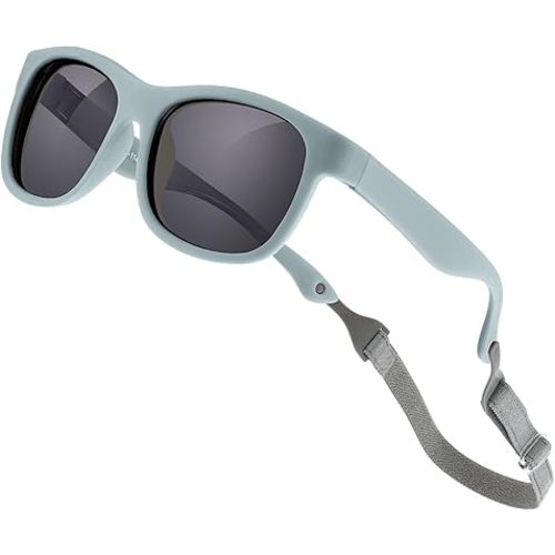 Baby Sunglasses with Strap Polarized Flexible UV400 for Infant Toddler Boys Girls Age 0-24 Months