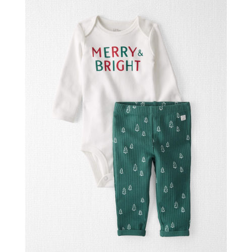 Baby Merry & Bright Organic Cotton Bodysuit Set - Little Planet | Carter's
