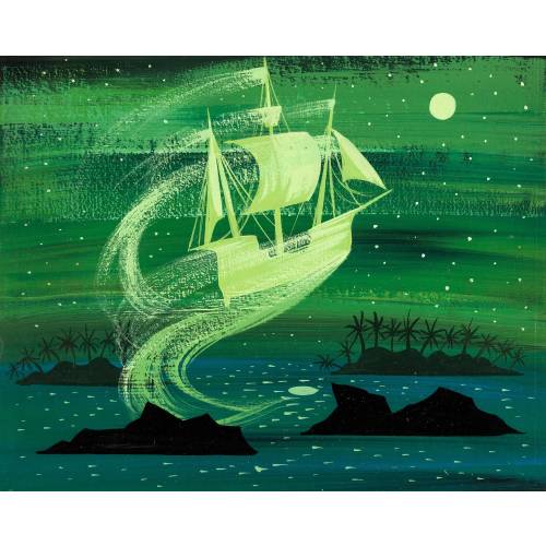 Peter Pan "Ship" - Mary Blair concept art (Disney 1953) - Mary Blair print