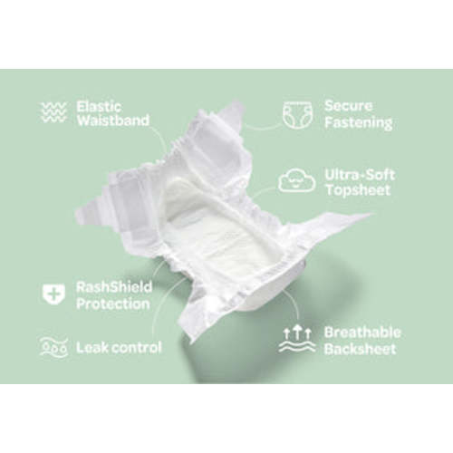 Size 2 - Natural Baby Diapers by Parasol Co