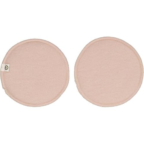 Organic Merino Wool Nursing Pads - Soft, Heat-Regulating, Fluid-Transporting, Reusable, Naturetexx® Plasma & GOTS Certified, Enzyme-Free, Machine Washable (Spa Rose, Large)