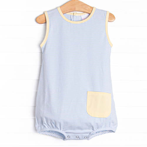 Noah Pocket Bubble, Blue Stripe
–
Stitchy Fish