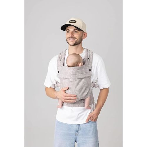 Mabē Monarch Ergonomic Baby Carrier - Premium Cotton Soft Structured Infant Carrier with Hip Healthy Design, 3 Carry Positions for Newborn to Toddler (7-35lbs) (Ashland Camo)
