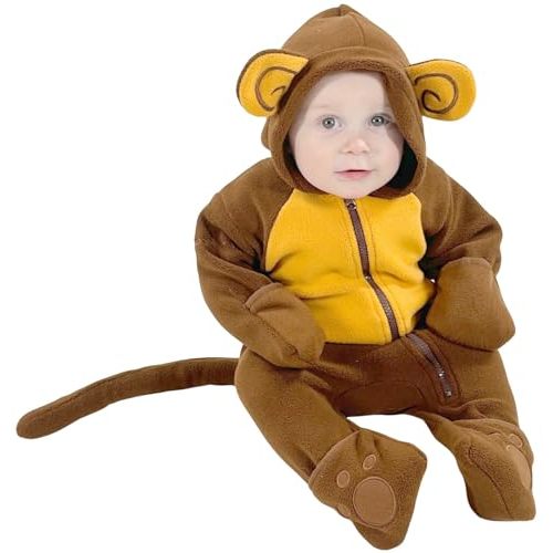 Snonook Fleece Baby Jacket - Winter Suit Bunting Bodysuit with Mittens & Footies, Soft Cozy Warm Jumpsuit for Infants