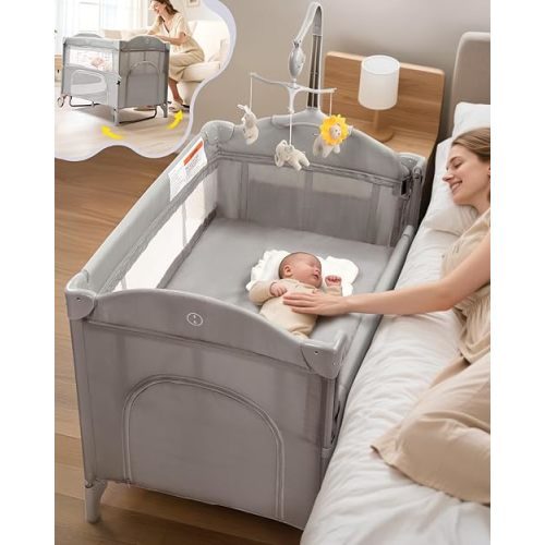 Ktaxon 5 in 1 Baby Bassinets Bedside Sleeper