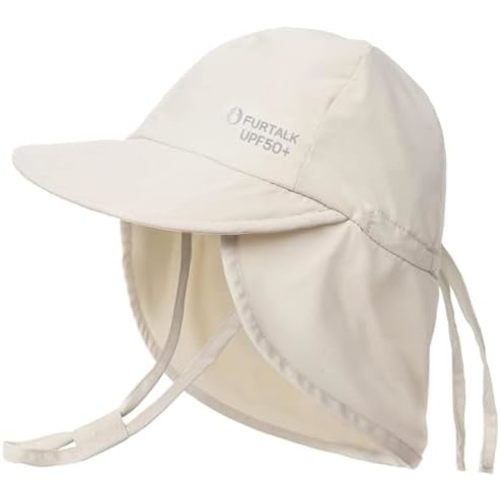 FURTALK Baby Sun Hat with Neck Flap UPF 50+ Adjustable Baby Boys Girls Summer Beach Hat for Traveling Swim Hat