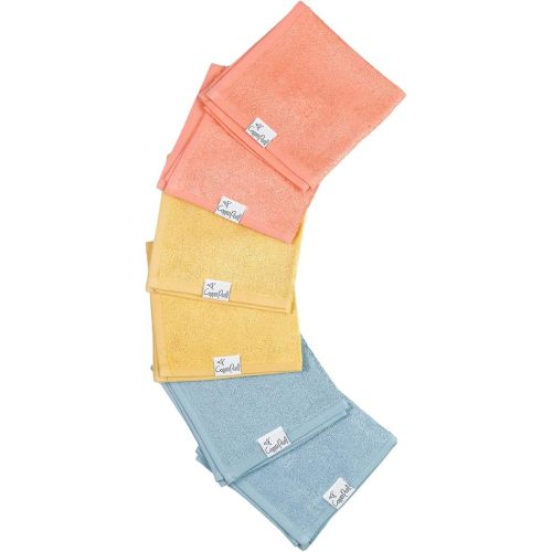 Copper Pearl 6 Ultra Soft Baby Bath Washcloths Premium Large Soft Piper 11" x 11" Towels