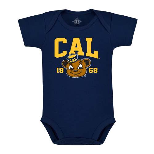 U.C. Berkeley Cal Oski infant body suite onesie-Navy