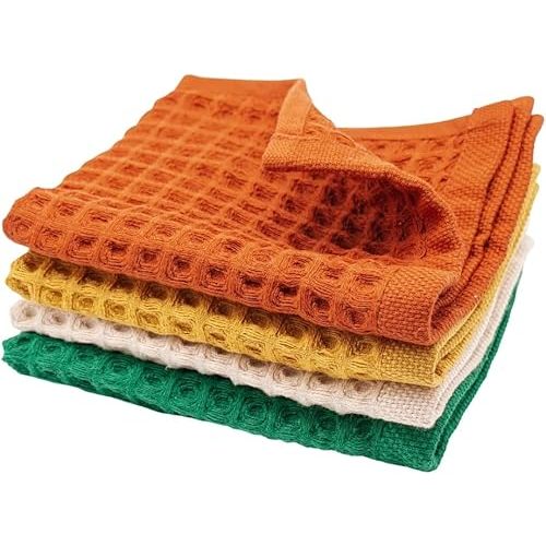 sea me at home Waffle Washcloths Set, 100% Turkish Cotton