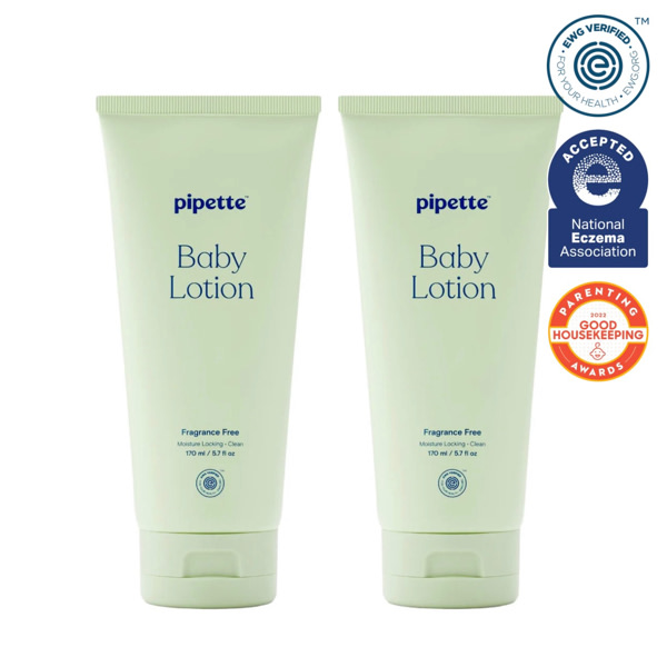 Fragrance-Free Baby Lotion Duo | Pipette Baby
