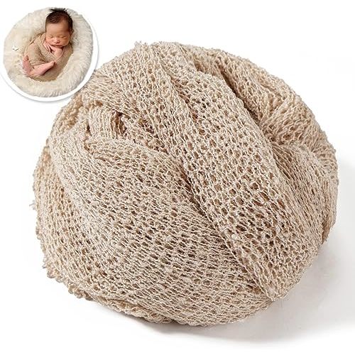 Newborn Photography Props Stretch Newborn Photography Wrap Blanket for Baby Boys Girls Posing Photo Shoot Props