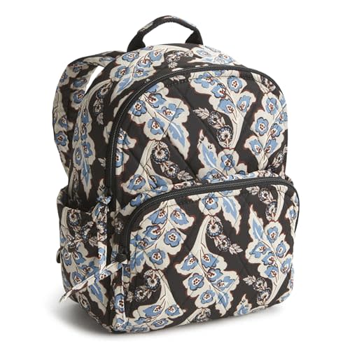 Vera Bradley Women's Performance Twill Small Banbury Backpack, Calyx + Quill Black, One Size