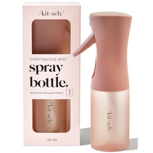 Kitsch Continuous Spray Bottle for Hair | Fine Mist Water Mister for Hair Styling – Spray Bottles for Cleaning, Plants & More – Terracotta, 5 oz