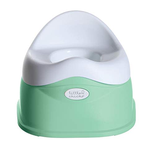 Little Chicks Easy-Clean Toddler Toilet Training Potty Chair with Built-in Splash Guard, Slip-Resistant Base, and Removable Bowl - Perfect Size Kids Potty for Toddlers 18 Months & Above