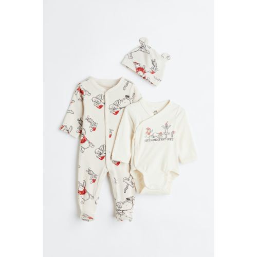 3-piece Patterned Cotton Jersey Set size NB