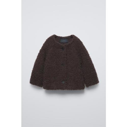 WOOL AND ALPACA BLEND CARDIGAN, Brown - size 1.5 Years
