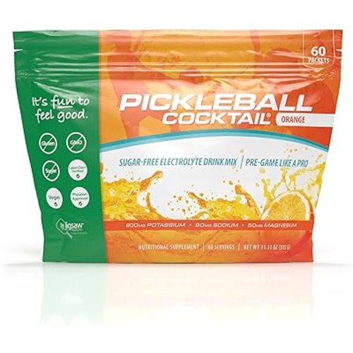 Jigsaw Health Pickleball Cocktail | Orange Flavor | 60 Servings (Packets)