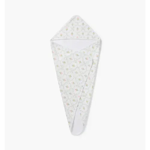 Hooded Towel - Pastel Trellis