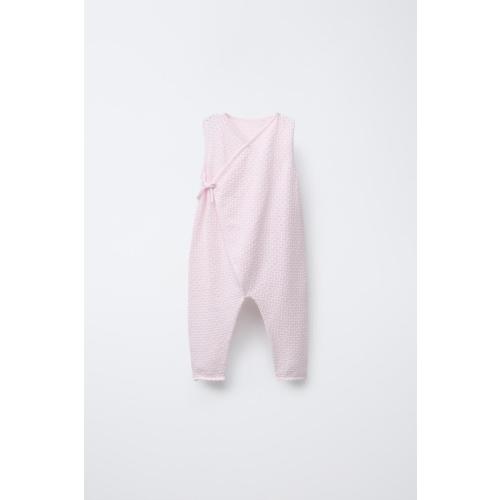 OPEN KNIT LONG JUMPSUIT - Pale pink | ZARA United States