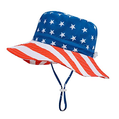 Fynnsure Baby Boy Sun Hat Baby Hats UPF 50+ Toddler Sun Hat Infant Sun Hats Kids Beach Summer Adjustable Bucket Hat