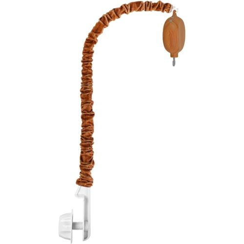 Crib Mobile Hanger & Holder with Music Box, 28 Inch Wood-Look