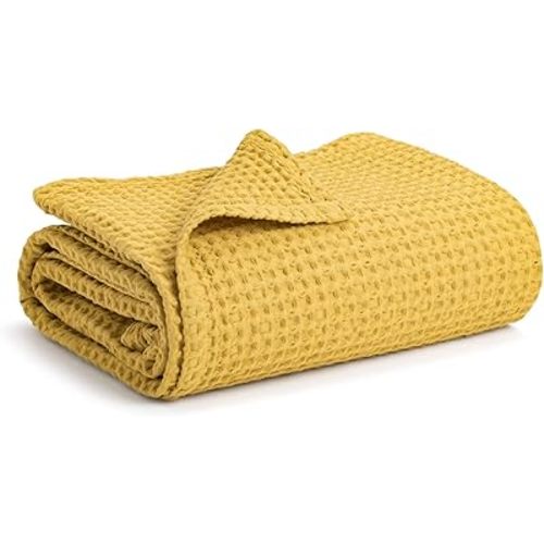 Simka Rose Waffle Baby Blanket Cotton Soft Breathable Swaddle Blanket for Baby Nursery, Stroller & Crib Blanket - Baby Receiving Blankets for Boys & Girls Gender Neutral Toddler Blanket