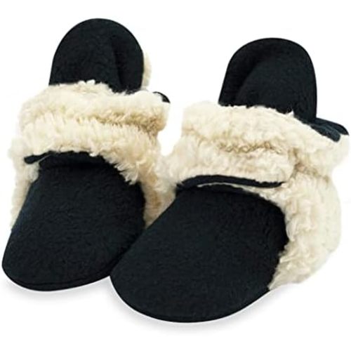 Zutano Unisex Fleece Baby Booties, Warm Infant Slippers, Lost Sock Solution