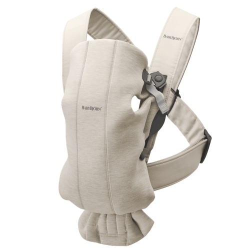 Baby Bjorn Baby Carrier Mini 3D Jersey- Light Beige | Traveling Tikes