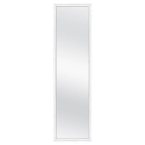 13.5" X 49.5" Framed Door Mirror Black - Room Essentials™: Modern Style, Polystyrene Frame, No Assembly Required