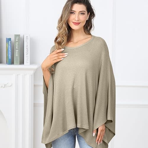 Knit Nursing Cover for Baby Breastfeeding, Cozy Swaddle, Breathable and Soft, Wide Neck with Stretch for Easy View (Green)