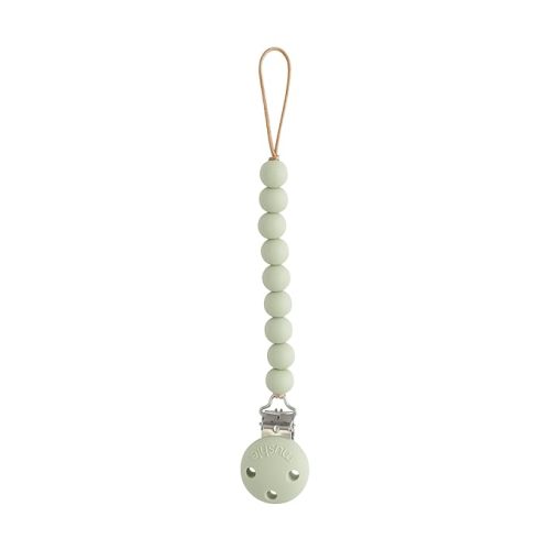 mushie 100% Silicone Baby Pacifier Clip BPA Free | Hera (Sage)