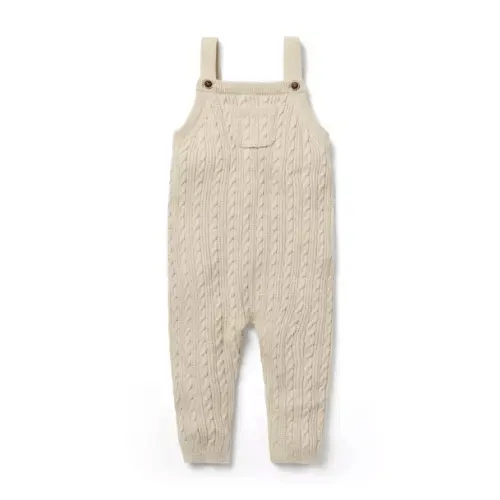 Newborn Fluffy Bunny Heather Baby Cable Knit Overall by Janie and Jack