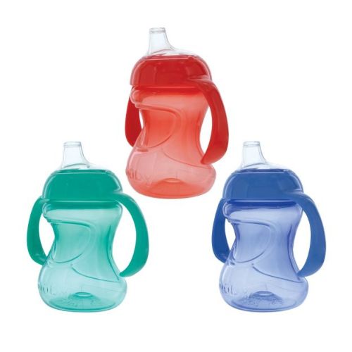 Nuby 5oz Mini Gripper 2 Handle Portable Drinkware - Boy - 3pk