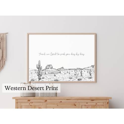 COJO Song Lyric, Western Cowboy Nursery Prints, Western baby print, Country Wall Decor, Teach me Lord, Western Printable