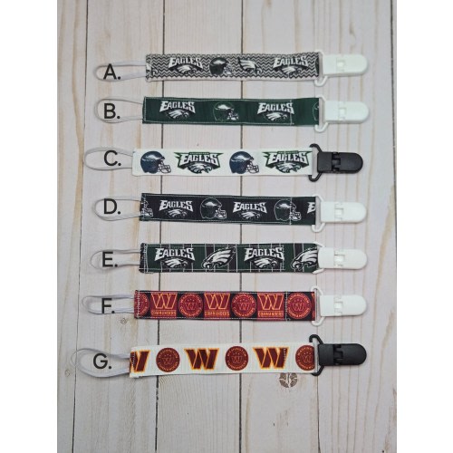 Professional Football Pacifier Clip / Sports Clip /