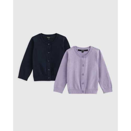 100% Organic Cotton Crewneck Cardigan 2-Pack - Baby Gender Neutral
