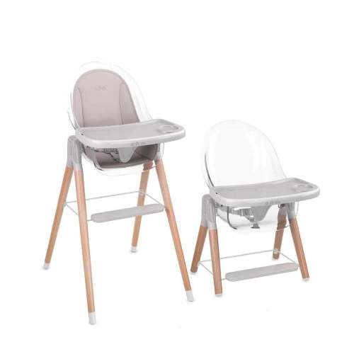 Children Of Design 6 in 1 Deluxe High Chair, w/ Removable Cushion, Grey