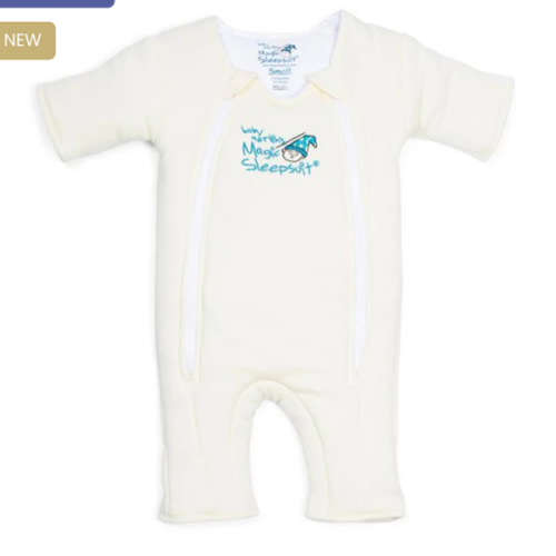 Cream Baby Merlin’s Magic Sleepsuit | Soft 100% Cotton Infant Sleepsuit