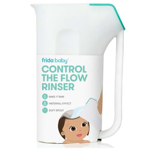 Frida Baby Control the Flow Bath Rinse Cup, Shampoo Rinser with Rainshower, Baby Bathtub Essentials