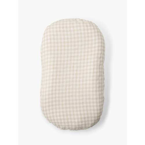 Baby Lounger - Dove Grey Gingham