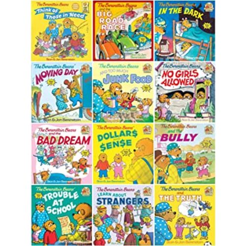 The Berenstain Bears Collection (12): The Berenstain Bears and Too Much Junk Food; the Berenstain Bears Learn About Strangers; Berenstain Bears & the Bully; Berenstain Bears Moving Day; Berenstain Bears Dollars and Sense; No Girls Allowed (An Unofficial B