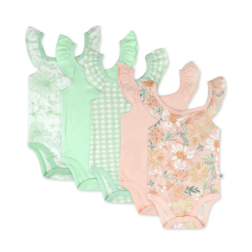 5-Pack Organic Cotton Sleeveless Bodysuits | Honest Baby Clothing